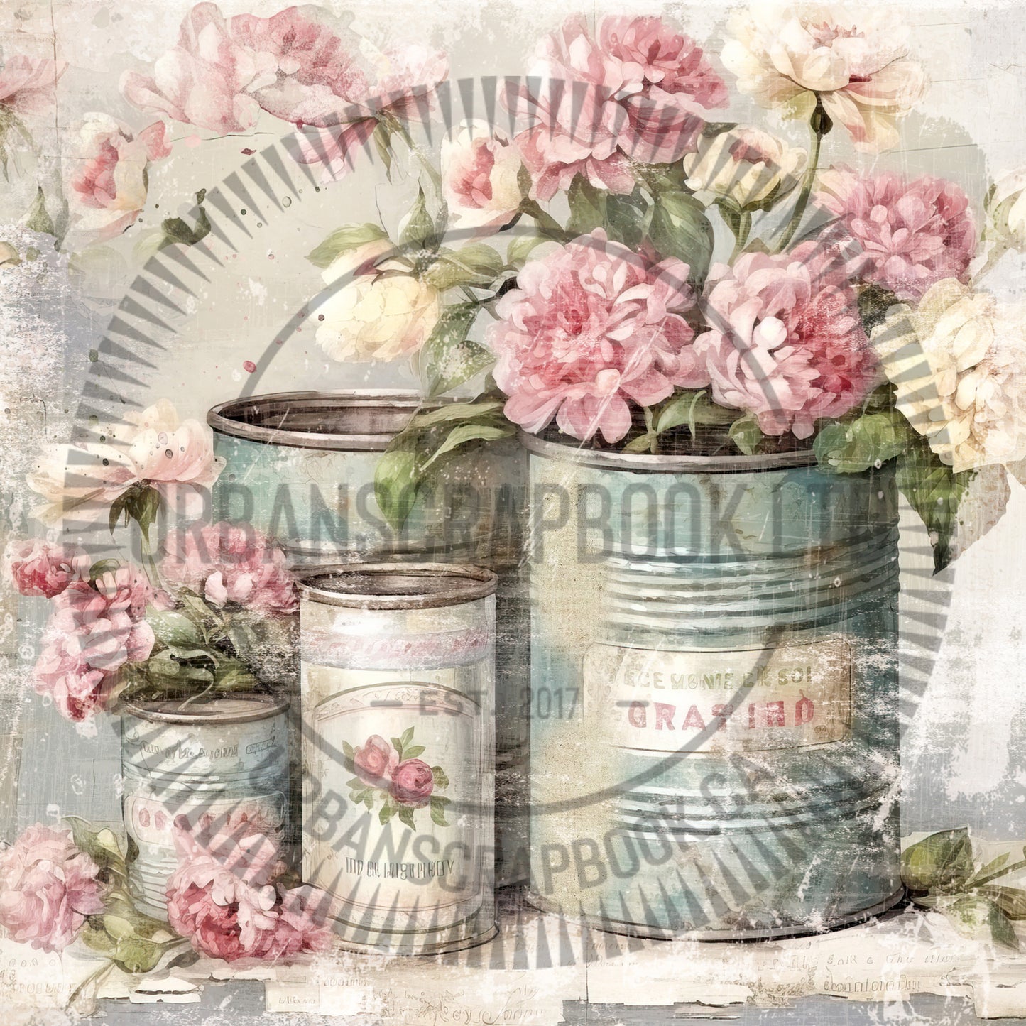 DIY Project ~ Shabby Rose paper collection