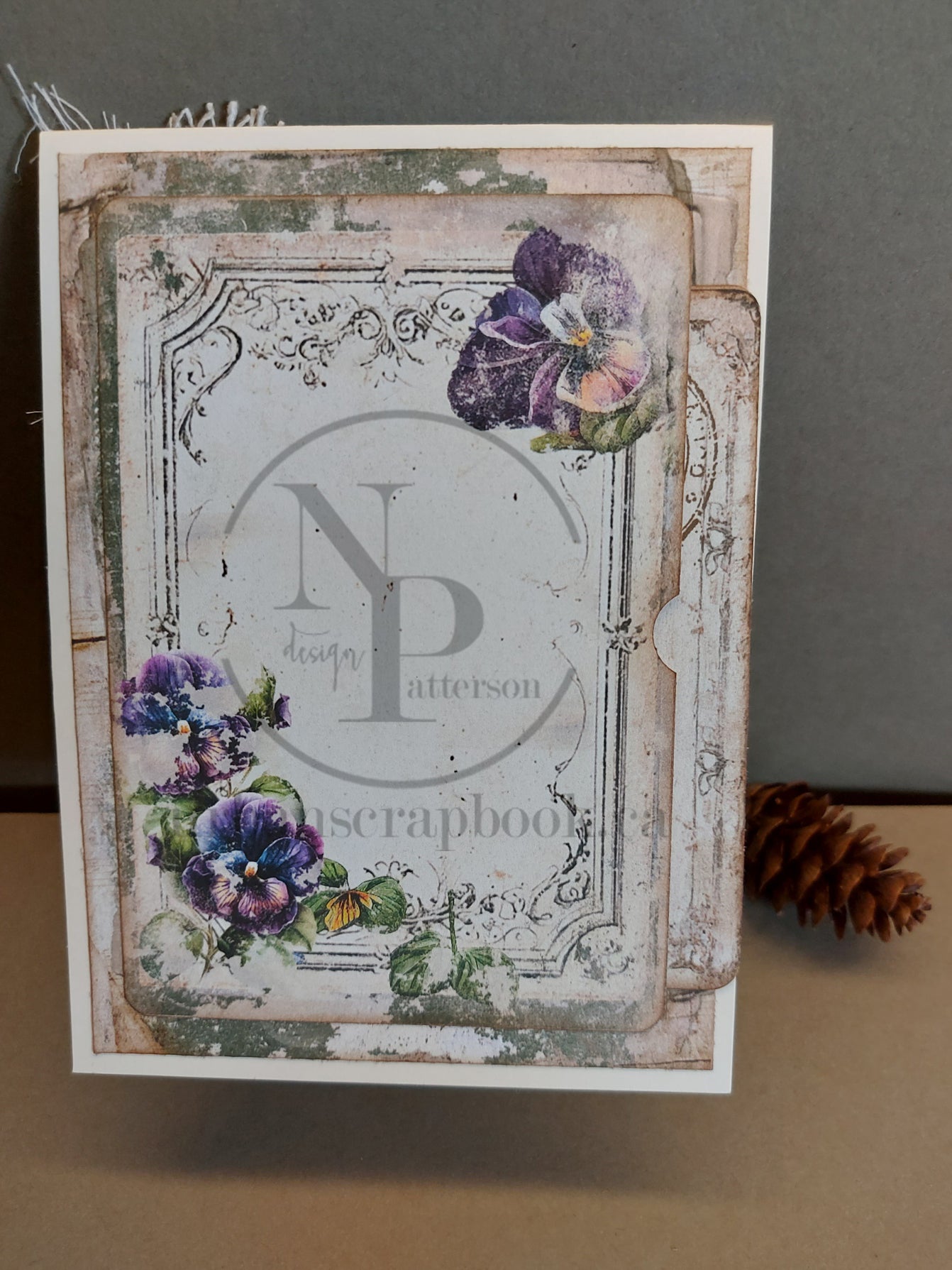 DIY Project ~ Spring Pansy popup card