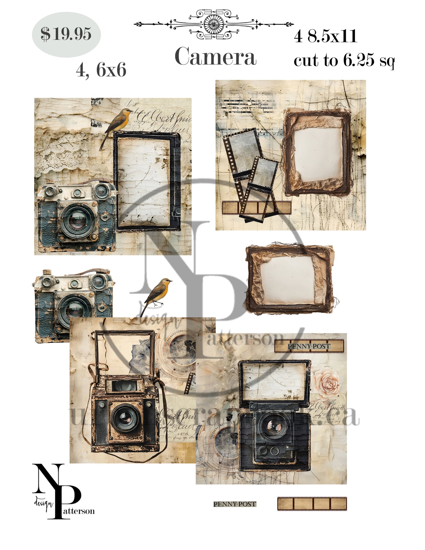 DIY Project ~ Cameras paper collection