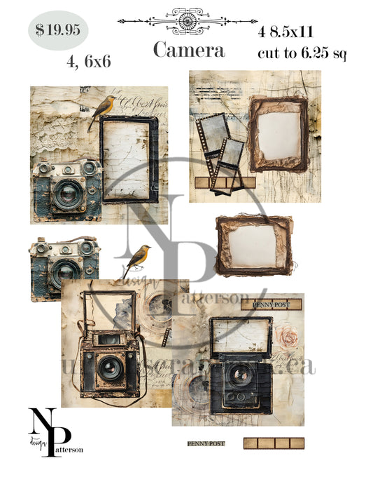 DIY Project ~ Cameras paper collection