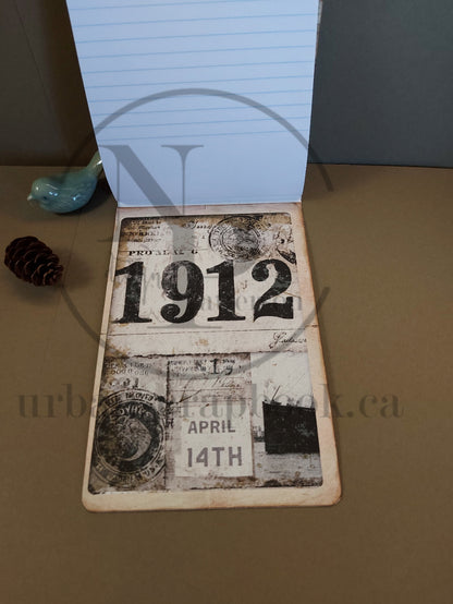DIY Project ~Titanic composition book half size