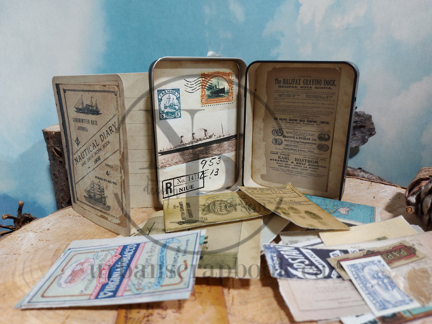 DIY Project ~Altered Titanic tin