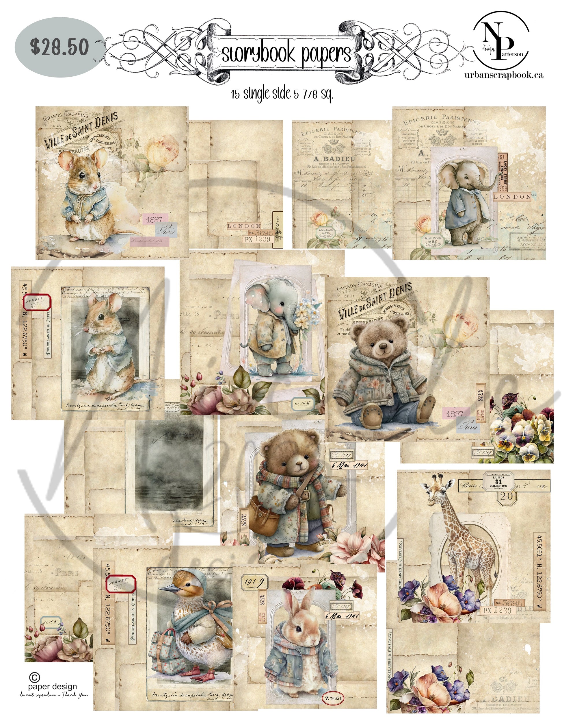 Project Page kit - Storybook Paper collection