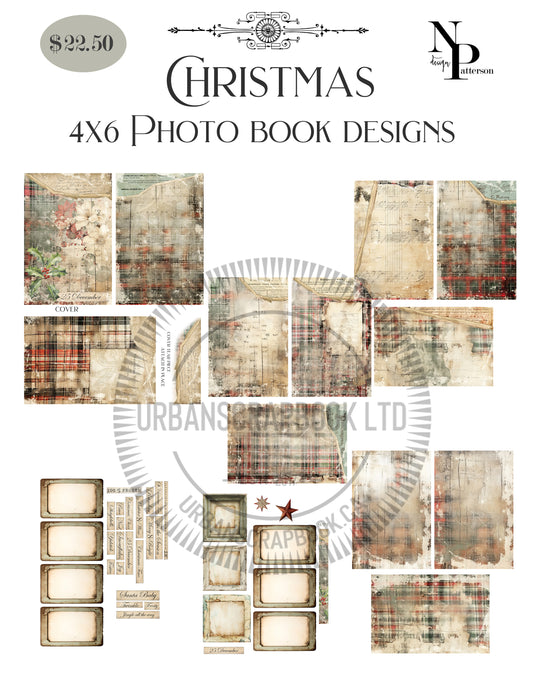 DIY Project ~ Photo Book Paper collection Plaid Christmas