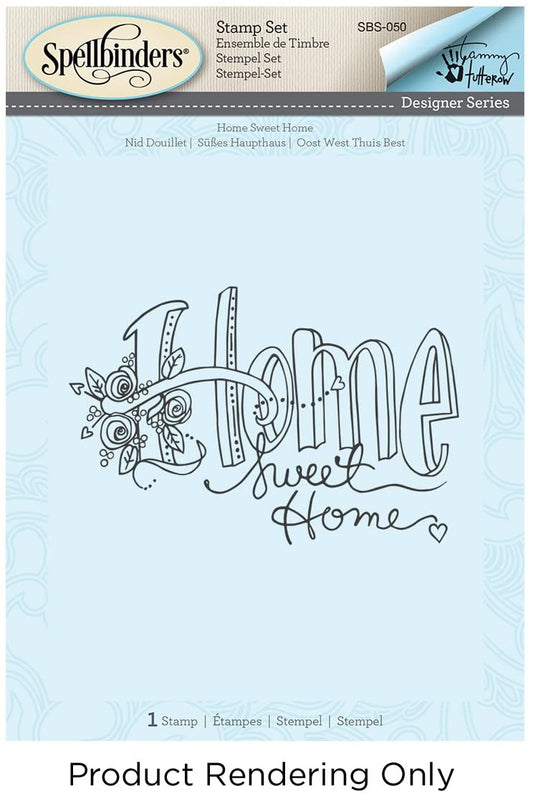 Spellbinders - Stamp - Home Sweet Home