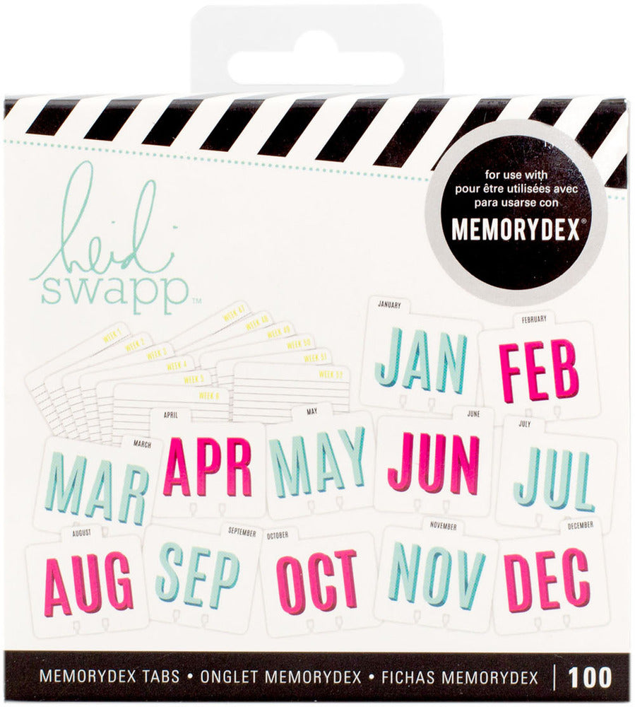 Heidi Swapp - Memorydex Tabs, Calendar
