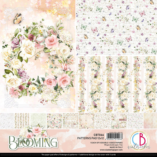Ciao Bella 12x12 Blooming Patterns Paper Pad CBT066