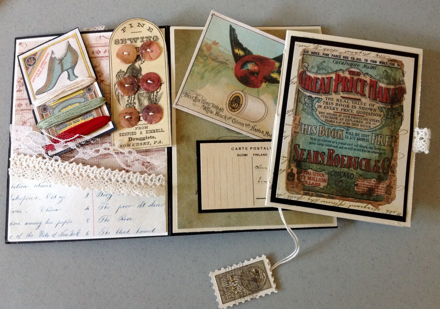 DIY Project ~ Assorted Cards - Digital Download Sewing Button Card
