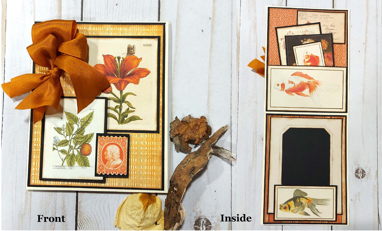 DIY Project ~ Assorted Cards - Digital Download Orange Lilly