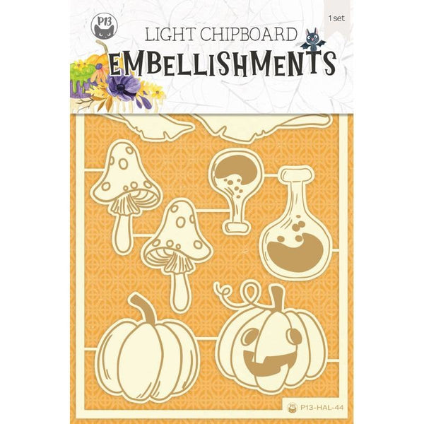 P13 - Light Chipboard Embellishments - Happy Halloween 1
