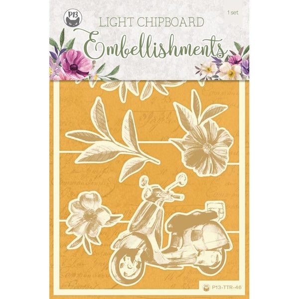 P13 - Light Chipboard Embellishments - Time To Relax 03