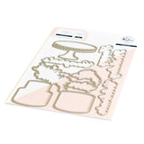 PinkFresh Studios -  Celebrate In Style Stamp, Stencil & Die Set