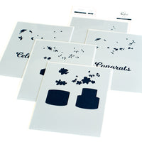PinkFresh Studios -  Celebrate In Style Stamp, Stencil & Die Set