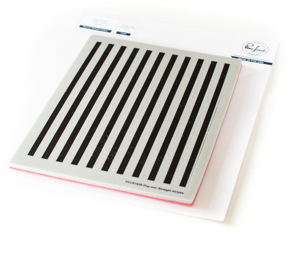 PinkFresh Studio - Pop-Out Straight Stripes Stamp