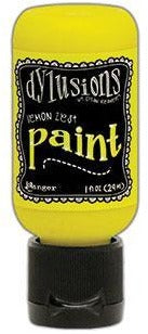 Dylusions Paint 1oz - Lemon Zest