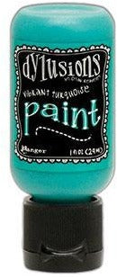 Dylusions Paint 1oz - Vibrant Turquoise