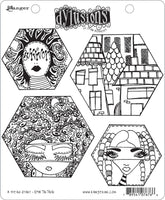 Dylusions Stamp - A Head Start