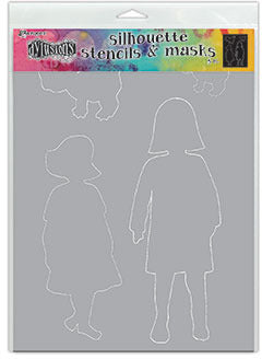 Dylusions Stencil & Mask - Edith - Large