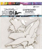 Dina Wakley Media - Chipboard Shapes - Flying