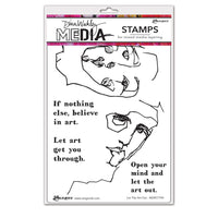 Dina Wakley Media - Cling Stamp, Let The Art Out
