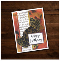 Paper Rose 6X6 Paper Collection, Urban Garden - Gold
