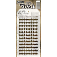 Stampers Anonymous - Tim Holtz - Shifter Layering Stencil -Scallop
