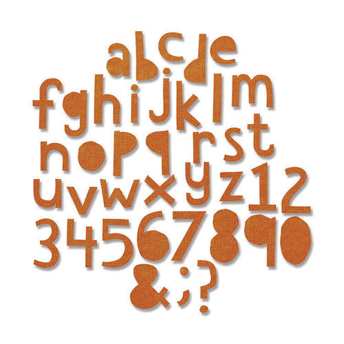 Sizzix - Tim Holtz Thinlits - Alphanumeric Lower Case