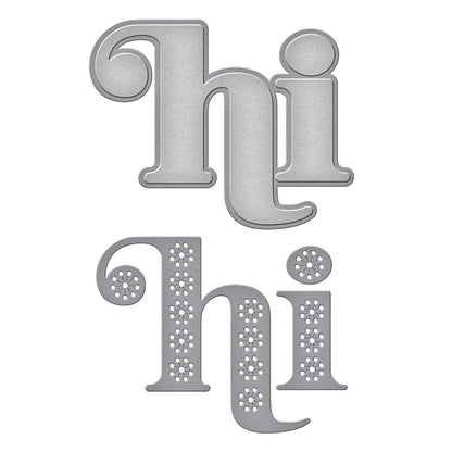 Spellbinders - Die - Just Wanted to Say - Stitched Hi