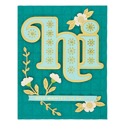 Spellbinders - Die - Just Wanted to Say - Stitched Hi