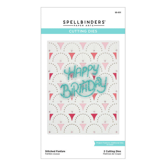 Spellbinders - Die - Birthday Celebrations - Stitched Fanfare