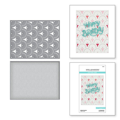 Spellbinders - Die - Birthday Celebrations - Stitched Fanfare