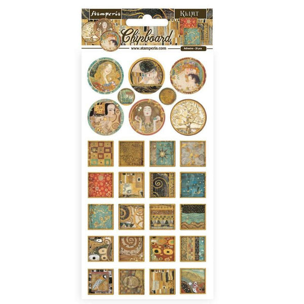 Stamperia - Chipboard - Klimt Collection - Squares and Rounds