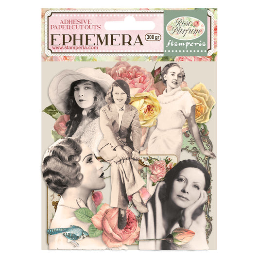 Stamperia - Ephemera - Rose Parfum - Frames & Ladies