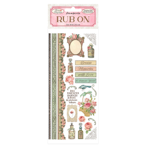 Stamperia  - Rub-Ons - Rose Parfum - Boarders & Parfum