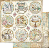 Stamperia - 12x12 Designer Paper - Sleeping Beauty - Rounds