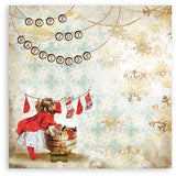 Stamperia - 12x12 Paper - Romantic Christmas - Socks