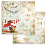 Stamperia - 12x12 Paper - Romantic Christmas - Socks