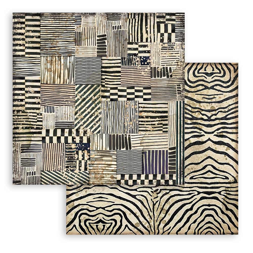 Stamperia - 12x12 Designer Paper - Savana - Zebra