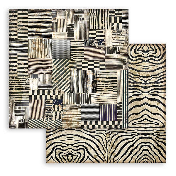Stamperia - 12x12 Paper - Savana - Zebra