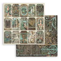 Stamperia 12x12 Designer paper - Magic Forest - Tags