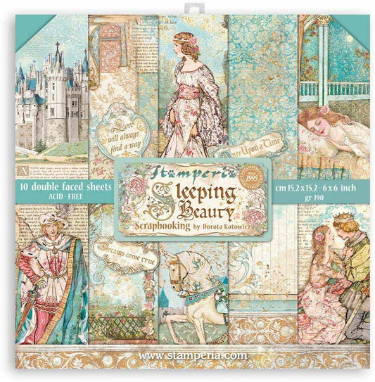 Stamperia - 6x6 Paper Pack - Sleeping Beauty