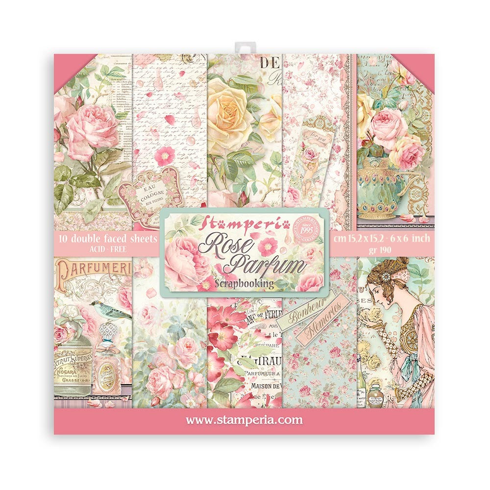 Stamperia - 6x6 Paper Pack - Rose Parfum