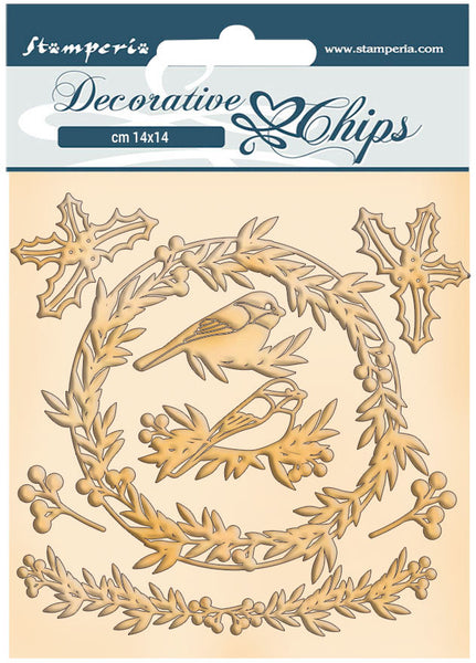 Stamperia - Decorative Chips - Romantic Christmas - Garland