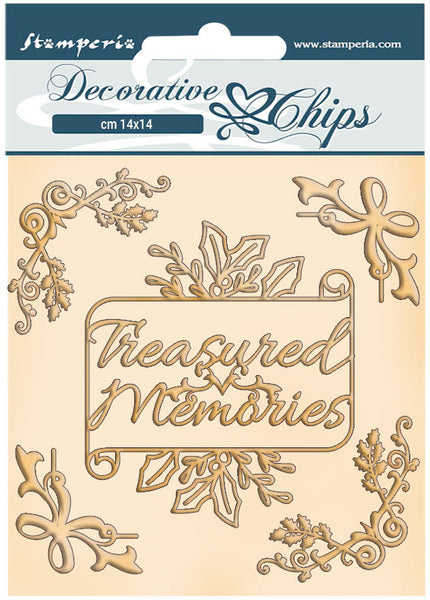 Stamperia - Decorative Chips - Romantic Christmas - Memories