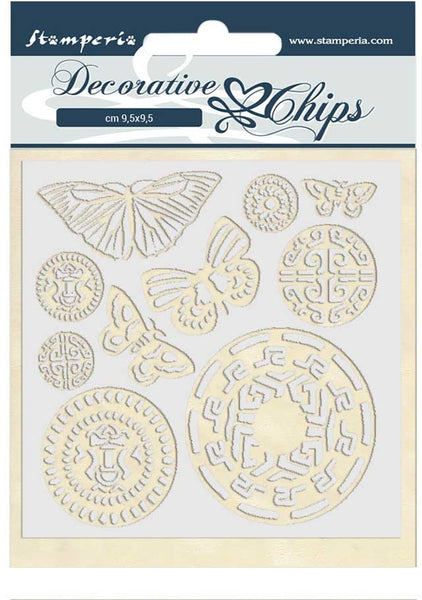 Stamperia - Decorative Chips - Amazonia - Butterfly Tribal