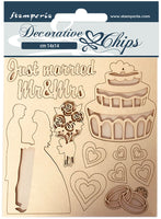 Stamperia - Decorative Chips - Sleeping Beauty - Just Married