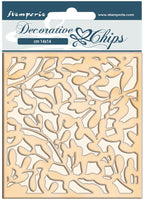 Stamperia - Decorative Chips - Winter Tales - Leaves Texture