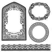 Stamperia - HD Natural Rubber Stamps - Frames & Borders  WTKCC156