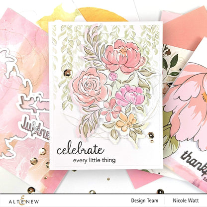 PinkFresh Studio & Altenew - Celebrate Today Stamp & Die Set